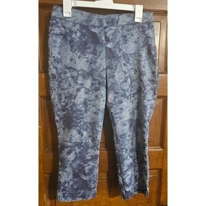 Denver Hayes Mia Blue Dyed Print Pants